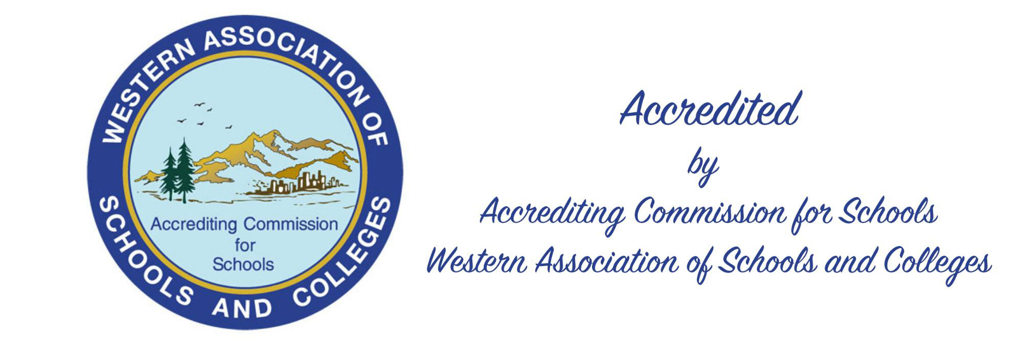 Western Association of Schools and Colleges Accreditation Logo - CCS is WASC Accredited